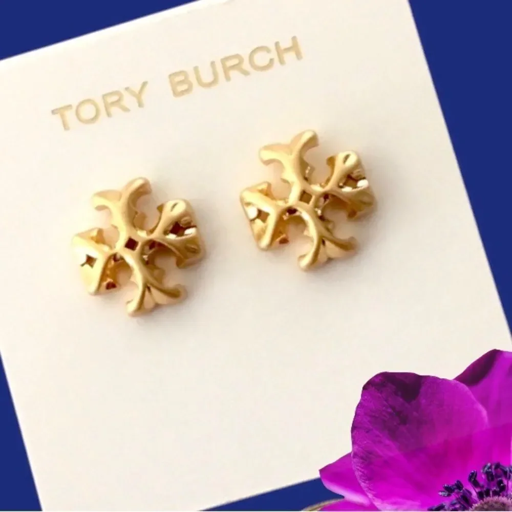 Tory Burch Vintage Gold Roxanne Stud Earrings